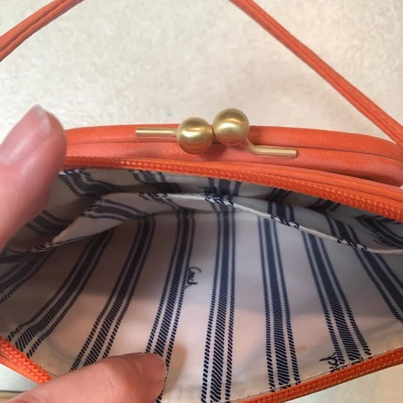 Coach Graphic Pink and Orange Wristlet - Picture 4 of 9